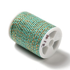 Cordón de polialgodón de 4 cabo con hilo metálico&nbsp;OCOR-Z003-D109