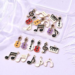 22pcs 11 styles de pendentifs en émail en alliage&nbsp;ENAM-FP0001-78