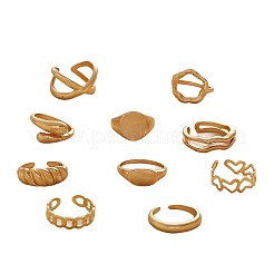 Ensemble de 10 bague en alliage pour femme&nbsp;WGC74B8-03