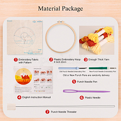Kit débutant broderie punch&nbsp;DIY-P077-002