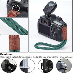 2 Stück 2 Stile Nylon-Kamera-Halsgurte und Armbandgurte&nbsp;AJEW-NB0003-56B