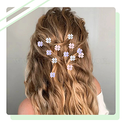 30 attache-cheveux en résine d'alliage de zinc 3 couleurs&nbsp;OHAR-SC0001-16B
