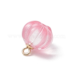 Anhänger aus transparentem Glas mit Sprühfarbe&nbsp;PALLOY-JF03496-01