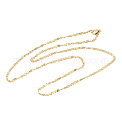 Collares de cadena Lumachina unisex de acero inoxidable 304&nbsp;NJEW-K305-13G
