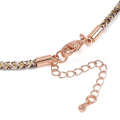 Fabricación de collares con cordón de algodón y nailon redondo de 2.5 mm&nbsp;NJEW-C106-01RG-09