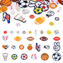 27 Stück 27 Stile Sportthema computergesteuerte Stickerei Stoffflecken&nbsp;PATC-TA0001-11