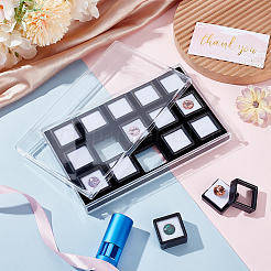 Aufbewahrungsboxen-Set aus Kunststoff mit Diamanten&nbsp;CON-WH0092-69