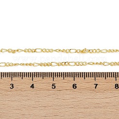 Collana di catene figaro in ottone per donna&nbsp;X-NJEW-P265-28G
