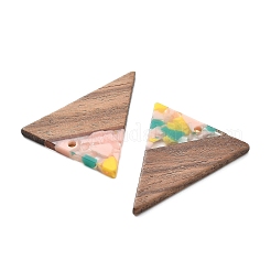 Pendenti in resina e noce&nbsp;FIND-R051-01F