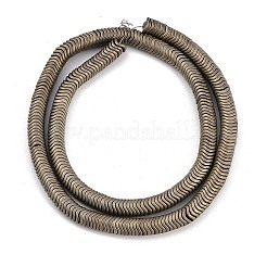 Fili di perline di ematite sintetica non magnetica elettrolitica&nbsp;G-H020-M01-A