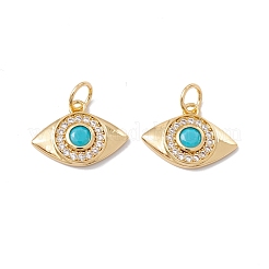 Porte micro ouvrent pendentifs zircone cubique en laiton de placage&nbsp;ZIRC-C040-29G