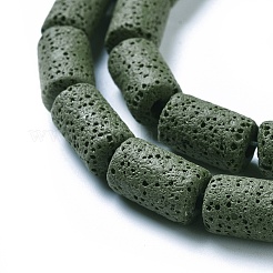 Fili di perle di roccia lavica naturale&nbsp;G450-BM