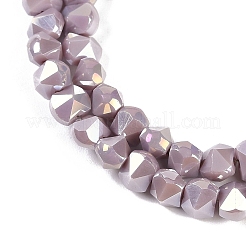 Chapelets de perles en verre électroplaqué&nbsp;EGLA-B009-05A-09