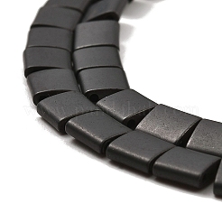 Galvanisierte mattierte nicht magnetische synthetische Hämatitperlenstränge&nbsp;G-G089-B01-16