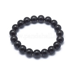 Stretch-Armbänder aus synthetischen schwarzen Steinperlen&nbsp;BJEW-K212-A-032