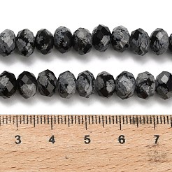 Naturschneeflocke Obsidian Perlen Stränge&nbsp;G-Z111-A21