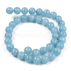 Natürliche weiße Jade perlen Stränge&nbsp;G-B007-C04