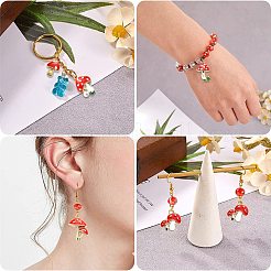 30 stücke 5 arten herbst thema legierung emaille anhänger&nbsp;ENAM-CJ0003-36