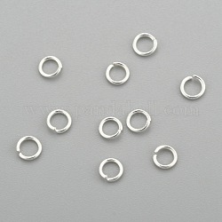 Anneaux de jonction en 304 acier inoxydable, anneaux de jonction ouverts, couleur d'argent, 3.5x0.6mm, diamètre intérieur: 2.3 mm