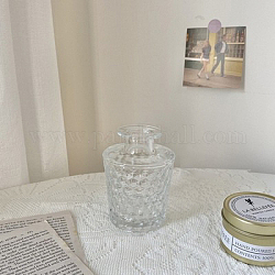 Mini vaso di vetro, accessori per la casa delle bambole con micro paesaggi, fingendo decorazioni di scena, chiaro, 60x100mm