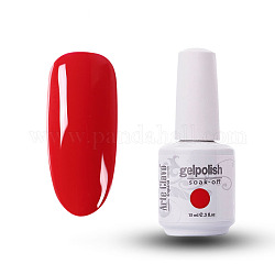 Gel per unghie speciale da 15 ml, per la stampa di timbri artistici, kit di base per manicure con vernice, rosso, bottiglia: 34x80mm