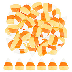 Hobbysay 40 cabujón de resina de Halloween., maíz dulce, naranja, 26x20x4.5mm