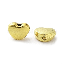 Tibetischer stil legierung perlen, cadmiumfrei und bleifrei, Herz, Antik Golden, 6x8x3.5 mm, Bohrung: 1.2 mm, ca. 1428 Stk. / 1000 g