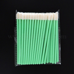 Флокирующая одноразовая кисть для губ, кисть для макияжа помада, палочки для блеска для губ для аппликатора для макияжа, светло-зеленый, 9 см, 50 шт / пакет