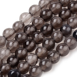 Natürliche Eis Obsidian Perlen Stränge, Runde, 4~4.5 mm, Bohrung: 1 mm, ca. 90~95 Stk. / Strang, 15.5 Zoll