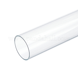 Tubo acrílico transparente redondo, para manualidades, Claro, 305x45mm, diámetro interior: 40 mm