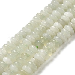 Chapelets de perles en jade naturelle nouvelle, perles de soucoupe, rondelle, 6.5x3mm, Trou: 1mm, Environ 118~119 pcs/chapelet, 15.35'' (39 cm)
