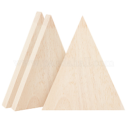 Dekoration aus holz, Tablettplatten aus Holz, Dreieck, 180x150x19 mm