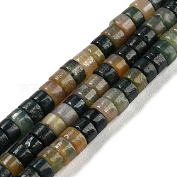 Naturali indian agata fili di perline, perline Heishi, Rotondo piatto / disco, 4.5x2.5mm, Foro: 0.8 mm, circa 154pcs/filo, 15.67 pollice (39.8 cm)