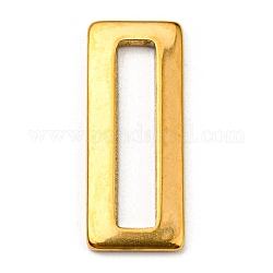 304 нержавеющей стали связывающий кольца, прямоугольные, золотые, 20x8x1.5 мм, внутренний диаметр: 16x3 мм