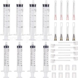 Benecreat香水ディスペンサーキット  プラスチック製の獣医用注射器と注射器ディスペンサーとポンプを含む  ホワイト  36個/袋