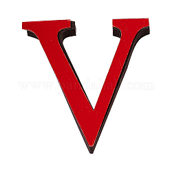 Creatcabin Acrylspiegel Wandaufkleber Aufkleber, mit eva schaum, Alphabet, letter.v, Schaum: 100x90x10.5mm, 100x90x1 mm