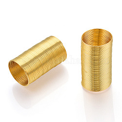 Cavo di acciao memoria, per la realizzazione di orecchini ad anello, oro, 22 gauge, 0.6mm, 3800 cerchi / 1000g