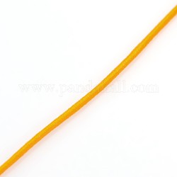 Бисероплетение шнуры полипропиленовые нити, круглые, оранжевые, 1.4 мм, около 21 м / рулон