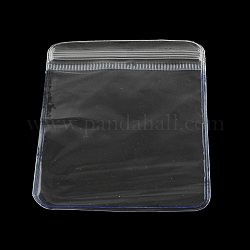 PVC-Taschen mit Reißverschluss, wiederverschließbare Taschen, selbstdichtender Beutel, Rechteck, Transparent, 8x6 cm, einseitige Dicke: 4.5 mil (0.115 mm)