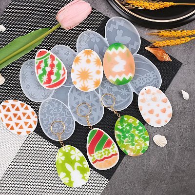 Stampo Silicone Uova Di Pasqua - 8 Modelli Per Resina, Sapone E Candele Fai Da Te - Foto 11
