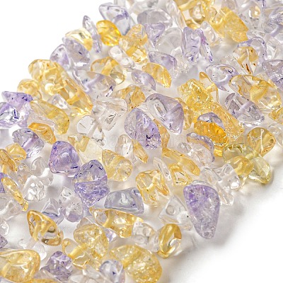 Verre craquelé brins de perles&nbsp;G-F328-18-A-1