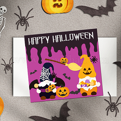 2 Pcs Halloween Die Cuts for Card Making and Scrapbooking, Metal
