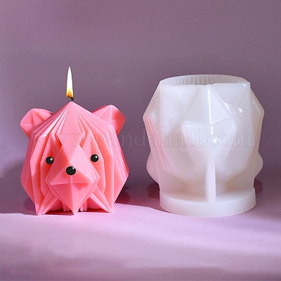 Stampi per candele in silicone fai da te in stile origami all'ingrosso 