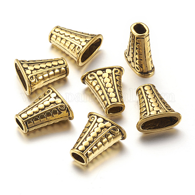 Style tibétain perles cônes&nbsp;X-GLF1281Y-NF-1