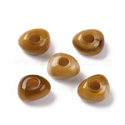 Perles acryliques opaques bicolores&nbsp;MACR-Z002-02B-1