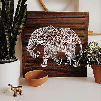 Mandala Elephant, Reusable Silkscreen, Mandala Screen Stencil, Elephant  Screen Print, DIY Fabric Print, Craft Screen Printing Tools, African 