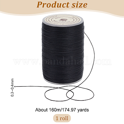 Ficelle ronde en fil de polyester ciré&nbsp;YC-OC0001-07A-01-1