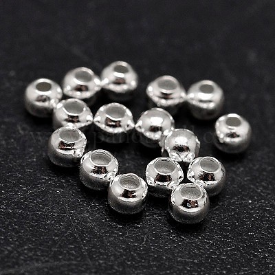  Sterling Silver 1mm X 4mm Liquid Silver Tube Beads