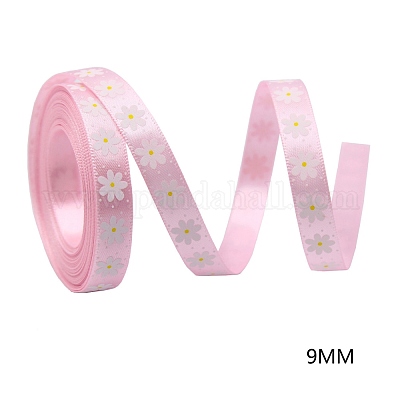 Ruban de satin polyester thème de pâques&nbsp;EAER-PW0001-208F-1