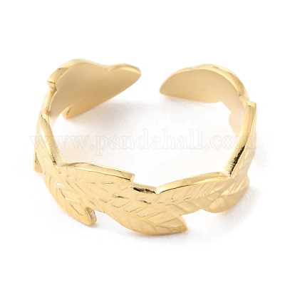 14K Gold Plated Four Leaf Bangle Bracelet